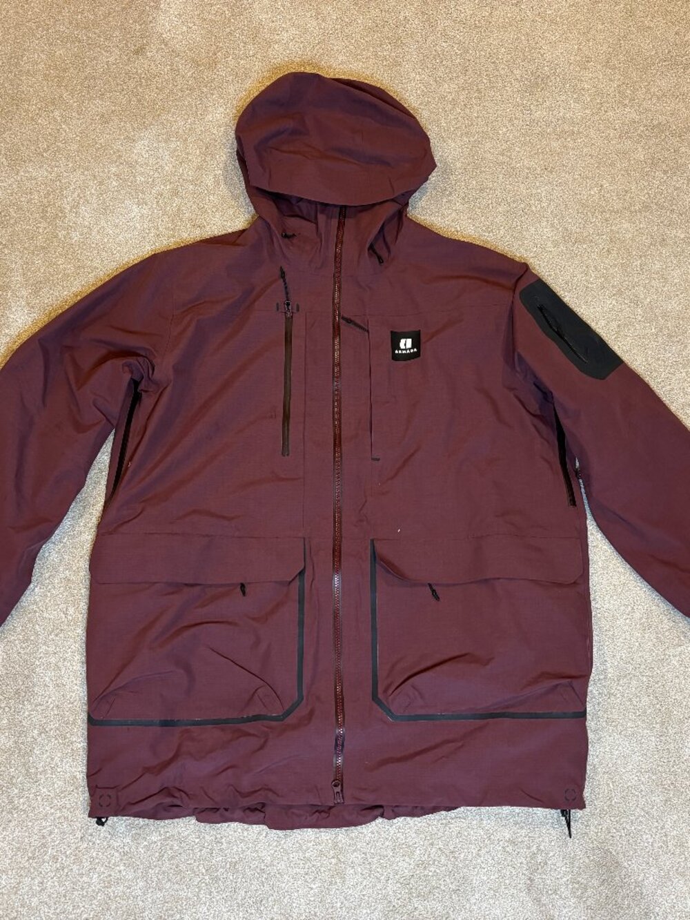 Armada Grands 3L Jacket, Maroon, Like New